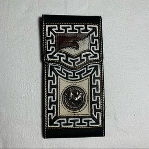WESTERN LEATHER CELL‎ PHONE CASE, FUNDA VAQUERA DE CUERO COWBOY RODEO PHONE CASE